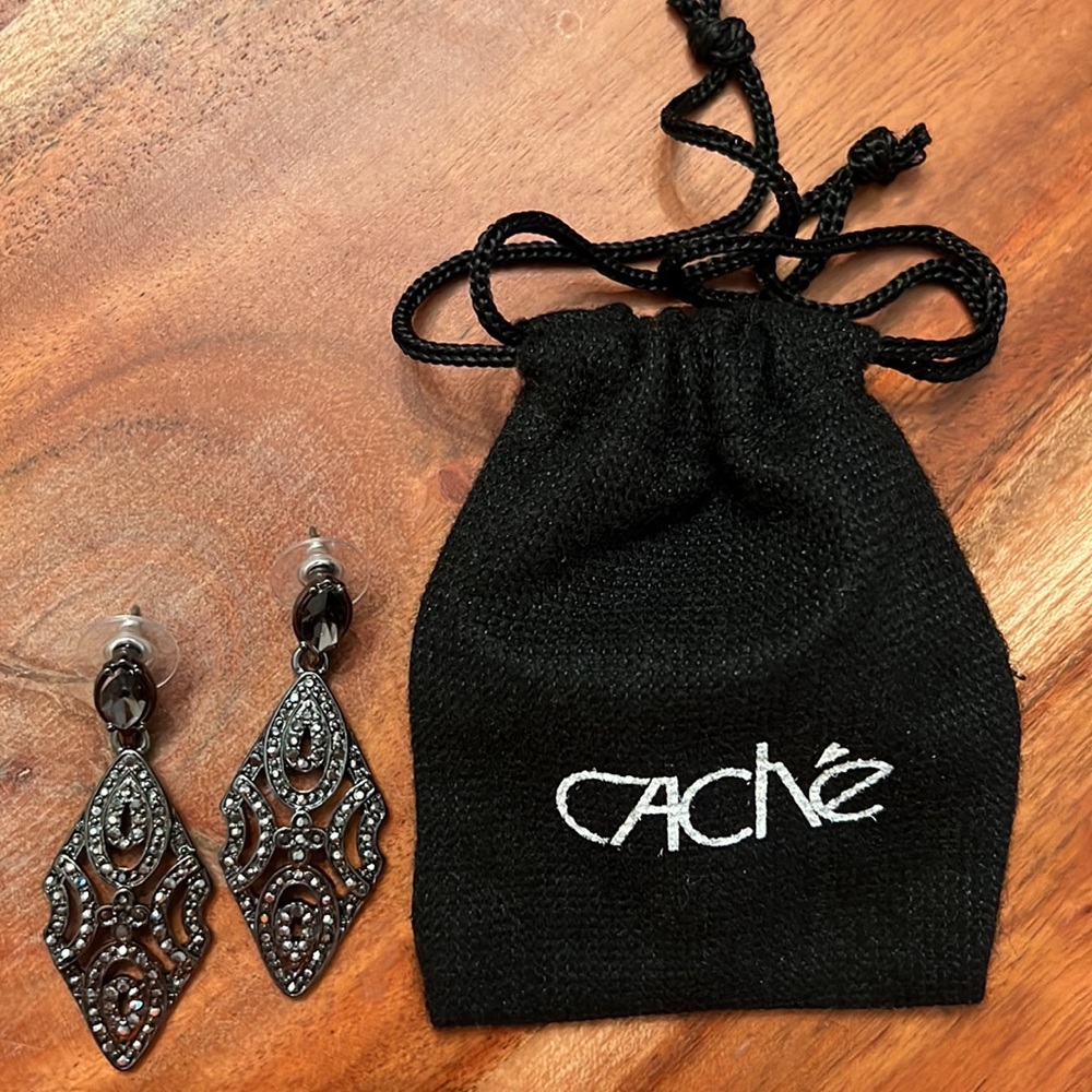 Cache Pewter Dangle Earrings - image 3